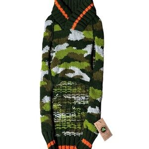 Brand New With Tags Chilly Dogs Camo Dog Sweater XXL 65-85 Lbs